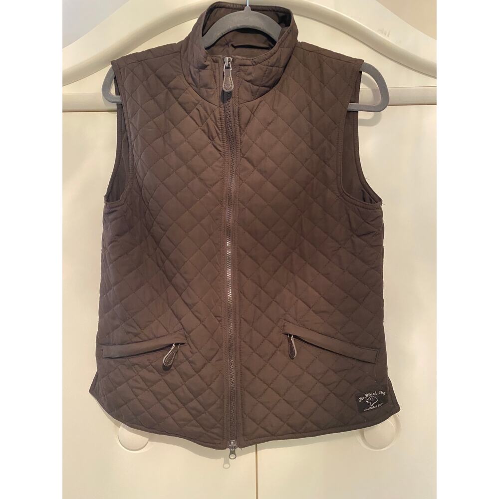 The Black Dog Quilted Brown Vest Medium